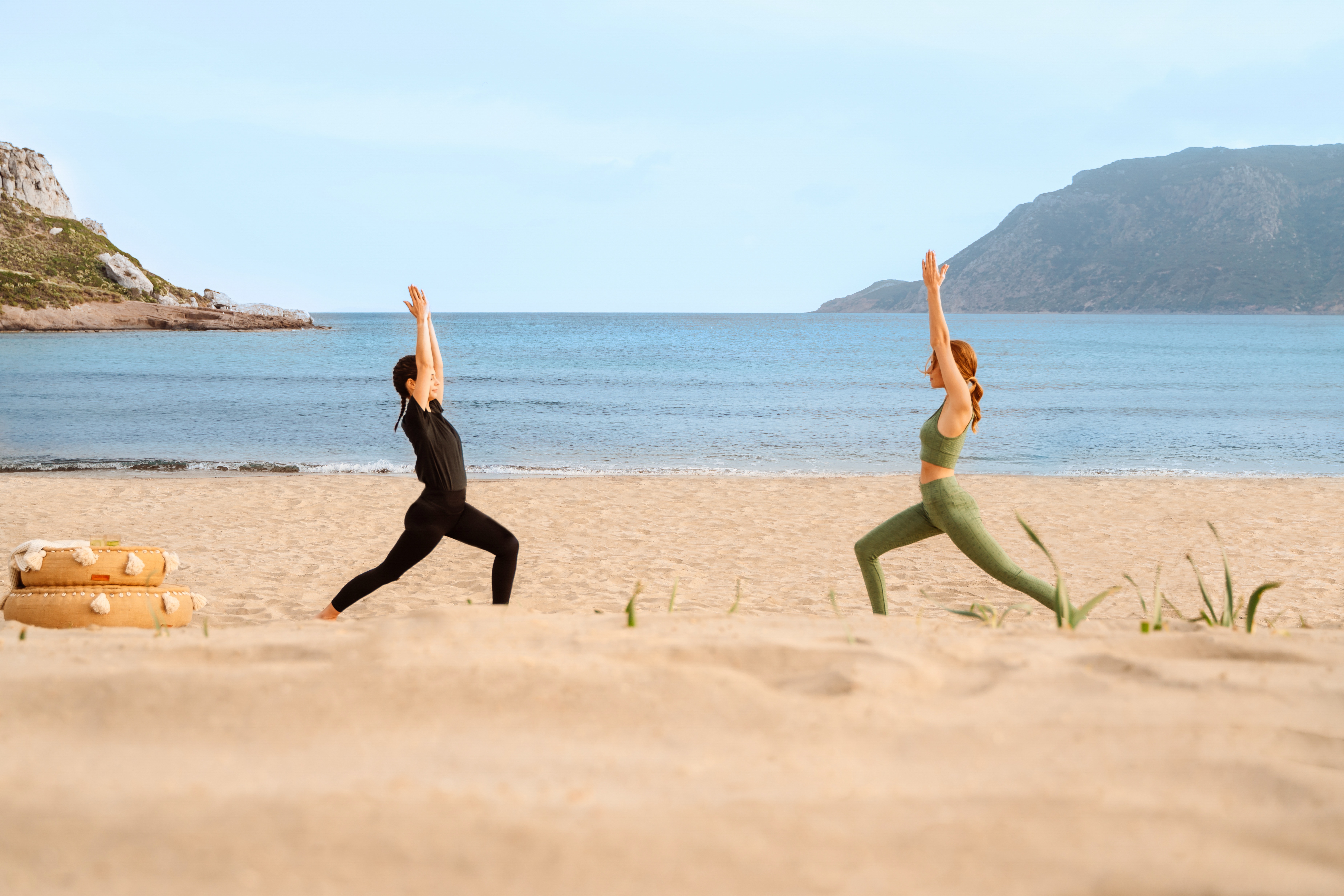Ikos Aria_Yoga on the beach